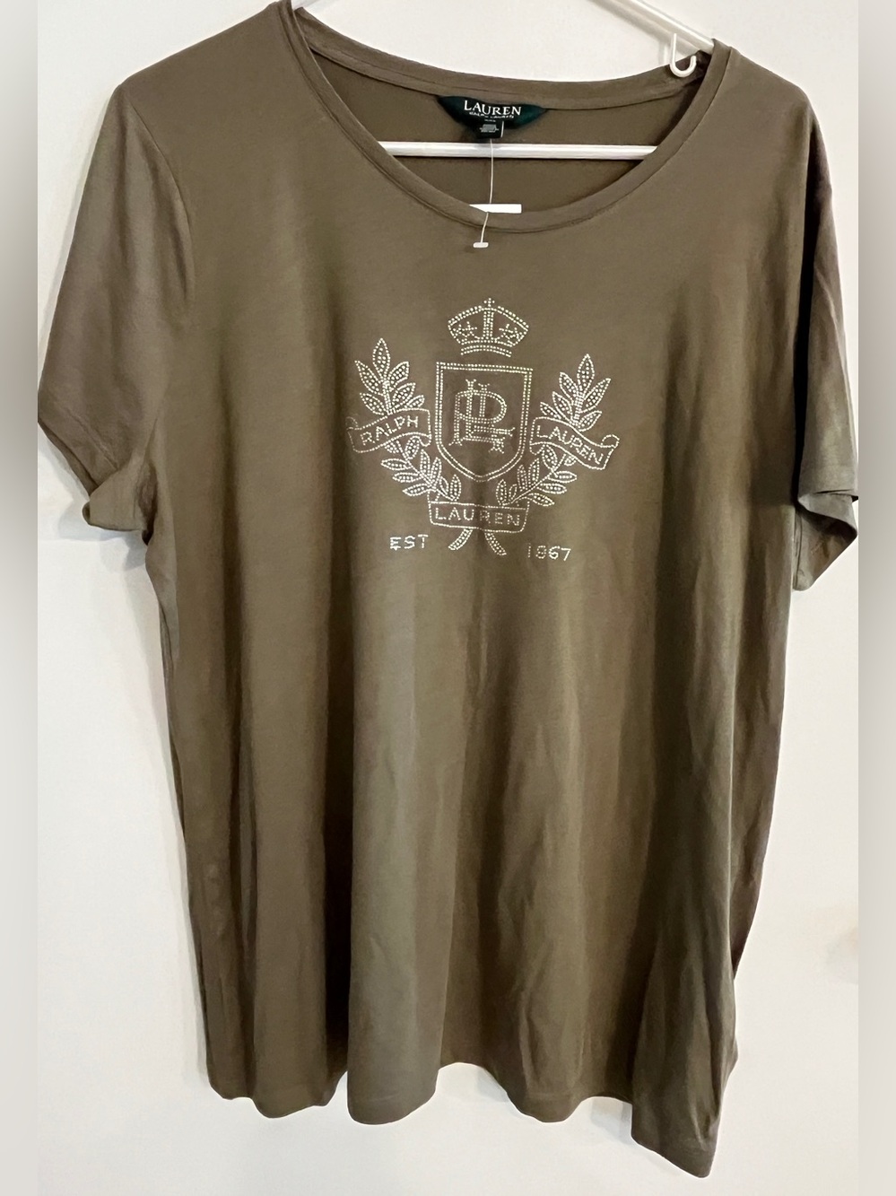 NWT Women’s Size XXL Fern Green Lauren Ralph Lauren Tee Shirt